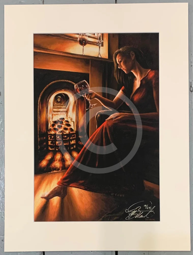 Burgundy by Firelight by Mark Braithwaite