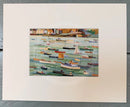Busy Harbour, mounted miniature by Richard Tuff