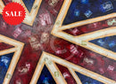 Busy Lizzies - Original Oil Painting By Eva Alexander Embellished With Postage Stamps
