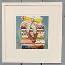 But I'm Nearly Finished, Book Print by Amanda Stratford band a frame