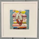 But I'm Nearly Finished, Book Print by Amanda Stratford band a frame