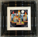 By The Light Of The Silvery Moon (10x10") ORIGINAL PAINTING by Rozanne Bell