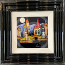 By The Light Of The Silvery Moon VI (10x10") ORIGINAL PAINTING by Rozanne Bell