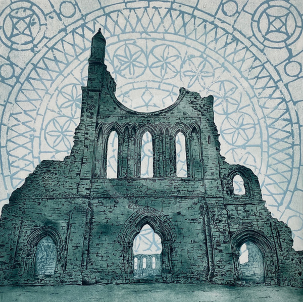 Byland Abbey I - Etching & Collagraph Limited Edition by Anna Matyus