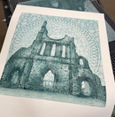 Byland Abbey I - Etching & Collagraph Limited Edition by Anna Matyus