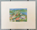 Caribbean Harbour, mounted miniature by Richard Tuff