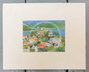 Caribbean Harbour, mounted miniature by Richard Tuff