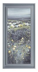 Chalkboard Hills I by Diane Demirci framed