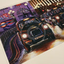 Charge! London Black Cab Limited Edition Print By Mark Braithwaite