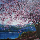 Cherry Blossom Twilight Miniature GICLEE PRINT by Paul Freeman