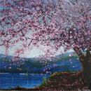 Cherry Blossom Twilight Miniature GICLEE PRINT by Paul Freeman