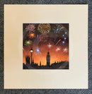 Cinder Toffee Skies, Embankment at Westminster by Mark Braithwaite