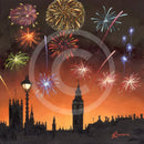 Cinder Toffee Skies, Embankment at Westminster by Mark Braithwaite