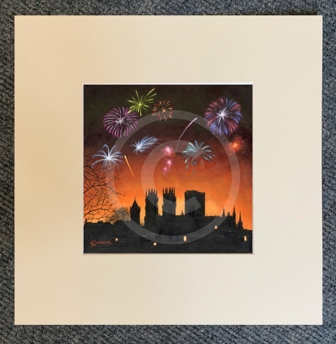 Cinder Toffee Skies, York Minster from the Walls by Mark Braithwaite