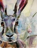 Cottontail  ORIGINAL Watercolour Painting by Susan Leigh