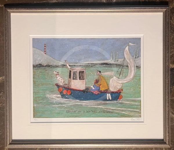 Cruising on a Winter’s Afternoon by Sam Toft - Framed Limited Edition SECONDARY MARKET