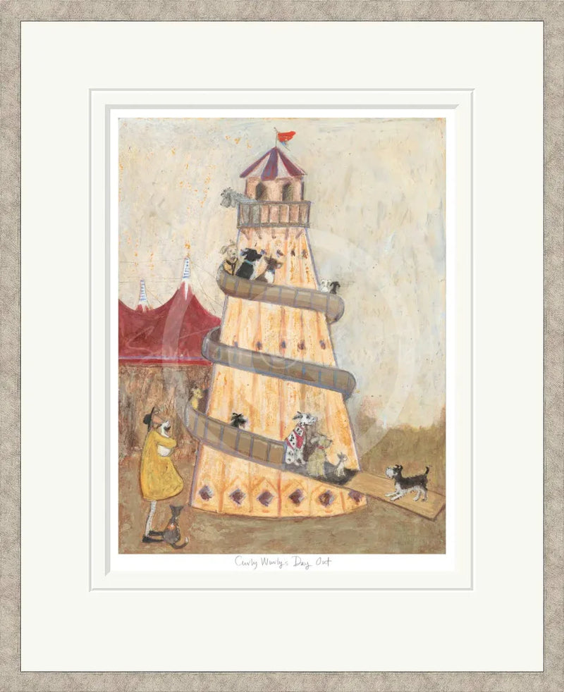 Curly Wurly’s Day Out Limited Edition By Sam Toft Framed In Publishers Frame Limited Edition Print