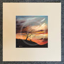 Cyan Sunset, The Lonely Tree by Mark Braithwaite