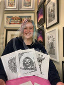 Artist Emily Child at The Braithwaite Gallery