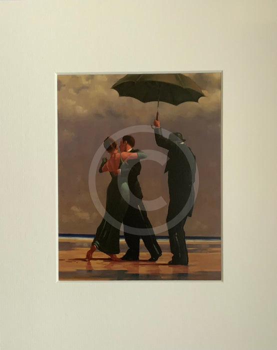 Dancer in Emerald by Jack Vettriano, mounted miniature