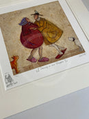 Dancing in Our Slippers, Gallery Remarque Edition by Sam Toft - Mounted - Limited Edition Print