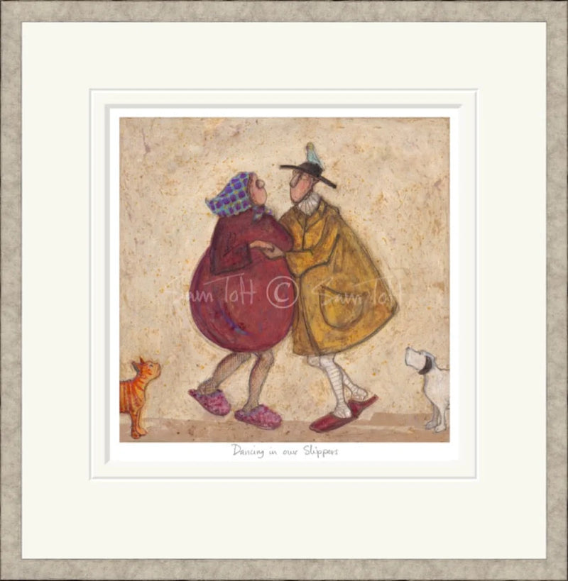 Dancing in our Slippers, champagne frame