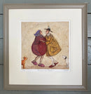 Dancing In Our Slippers LIMITED EDITION by Sam Toft Framed in Soft Scoop Taupe
