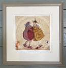 Dancing In Our Slippers LIMITED EDITION by Sam Toft Framed in Soft Scoop Taupe
