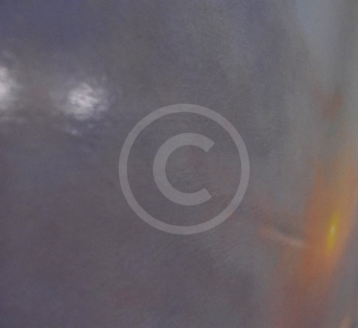 Dawn Skies Breaking (23.5 x 23.5 ") ORIGINAL PAINTING by Terence Grundy Close Up  canvas board texture (varnished oil on board)