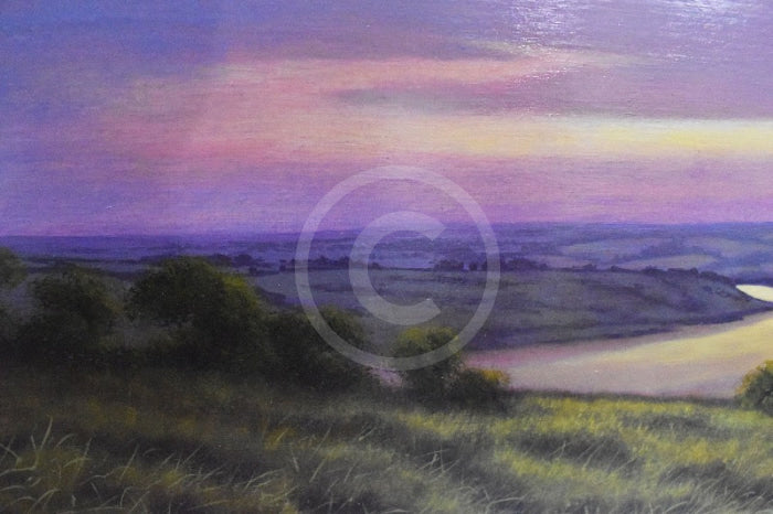 Dawn Skies Breaking (23.5 x 23.5 ") ORIGINAL PAINTING by Terence Grundy