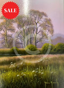 Terrence Grundy Dawn Skies Reflecting (23.5 X 23.5 ) Original Painting