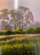 Terrence Grundy Dawn Skies Reflecting (23.5 X 23.5 ) Original Painting