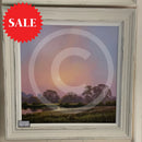 Dawn Skies Reflecting  (23.5 x 23.5 ") ORIGINAL PAINTING by Terence Grundy
