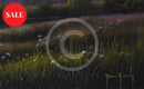 Dawn Skies Reflecting (23.5 x 23.5 ") ORIGINAL PAINTING by Terence Grundy Closeup of artist signature 