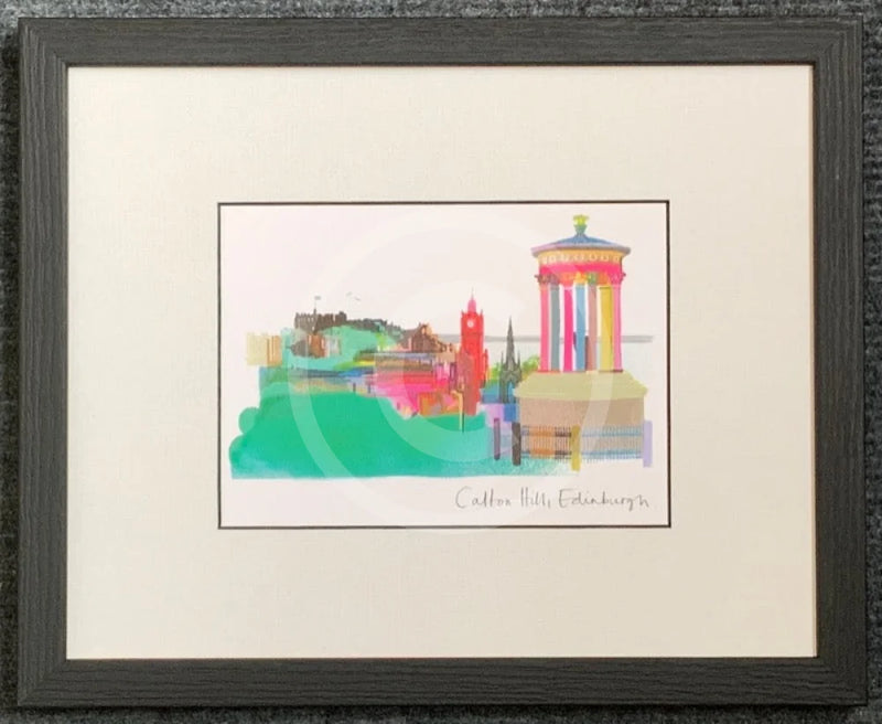  Edinburgh, Calton Hill Print by Ilona Drew 