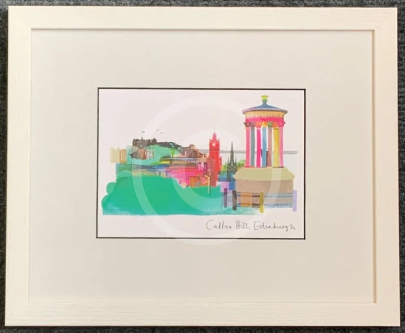  Edinburgh, Calton Hill Print by Ilona Drew 