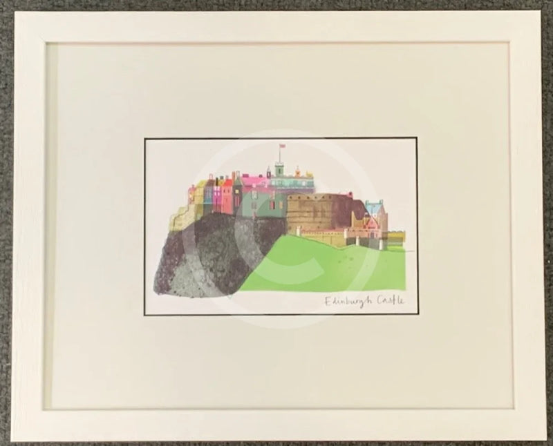 Edinburgh Castle Print by Ilona Drew 