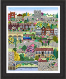Embellished  - York, The Museum Gardens by Linda Mellin BLACK FRAME