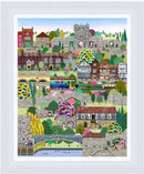Embellished  - York, The Museum Gardens by Linda Mellin WHITE FRAME