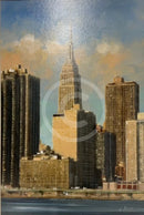 Empire State Building Original Painting By J Bowen