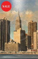 Empire State Building Original Painting By Joe Bowen Without Frame