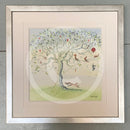 Escape Plan by Catherine Stephenson Mounted Miniature Framed in pewter cube