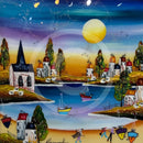 Evening at the Beach (15x15 ") ORIGINAL PAINTING by Rozanne Bell