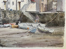 Evening Rest, Polperro, Cornwall - Sam Burden ORIGINAL WATERCOLOUR detail
