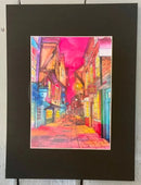 Evening Shambles by Jonathan Williams, mounted in black