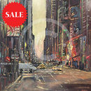 Fifth Avenue New York (24X24’’) Original Painting By David Shiers Painting On Board Without Frame