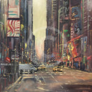 Fifth Avenue New York (24X24’’) Original Painting By David Shiers Painting On Board Without Frame