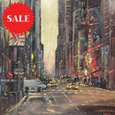 Fifth Avenue New York (24X24’’) Original Painting By David Shiers Painting On Board Without Frame