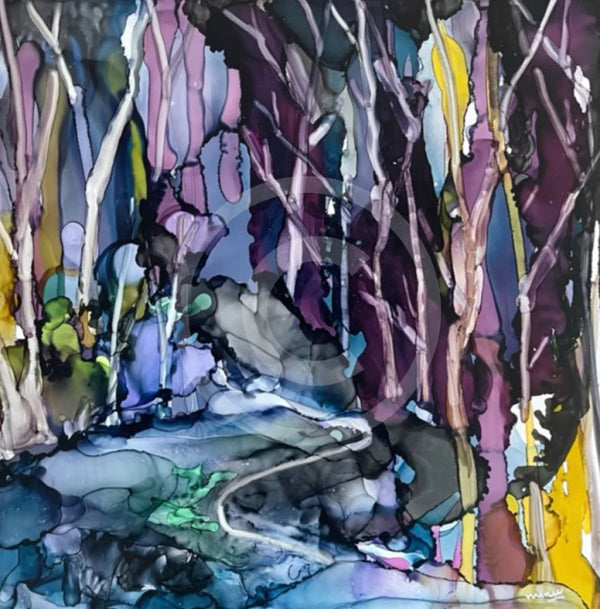Finding my Path through the Woods - ORIGINAL by Minu Achrekar