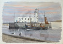 Fishing Boat at Scarborough - Sam Burden ORIGINAL WATERCOLOUR